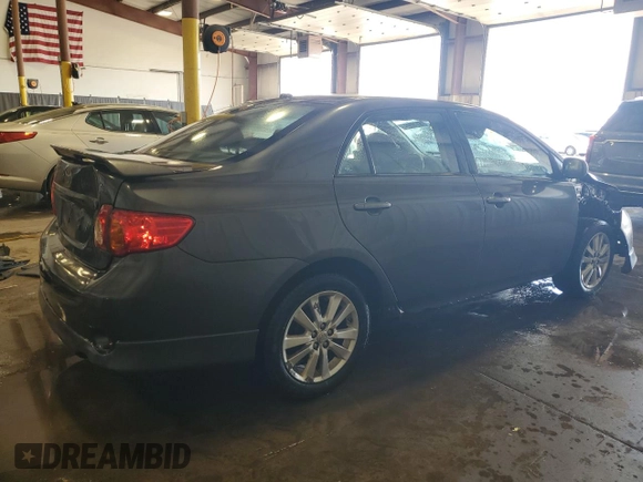 2009 Toyota Corolla with VIN 2T1BU40E69C107797, listed as a Copart auction lot 53788945 with 222,862 mi miles and Salvage Title. Bid and sale history available at carsss.com. Image 3.