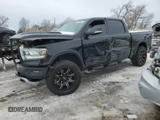 2019 Ram 1500 Rebel z VIN 1C6SRFLT1KN915220, wystawiony jako Copart lot #87608625 z przebiegiem 75 136 mil mil oraz Szkoda całkowita • Salvage title. Historia ofert i sprzedaży dostępna na DreamBid. Obrazek 1.