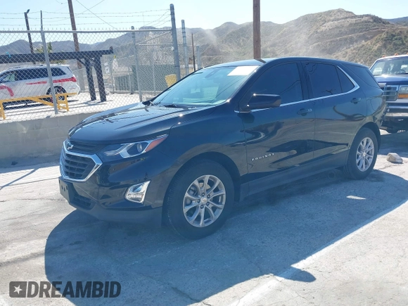 2020 Chevrolet Equinox LT with VIN 3GNAXKEV9LL188824, listed as a IAAI auction lot 41788255 with 42,727 mi miles. Bid and sale history available at carsss.com. Image 2.