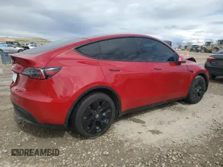2020 Tesla Model Y Long Range with VIN 5YJYGDEE1LF009967, listed as a Copart auction lot 49920385 with Not Provided miles and Salvage Title. Bid and sale history available at DreamBid. Image 3.
