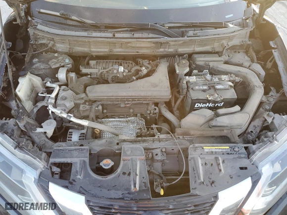 2017 Nissan Rogue SV with VIN 5N1AT2MN1HC730843, listed as a Copart auction lot 80630044 with 218449 miles and Salvage Title. Bid and sale history available at carsss.com. Image 12.