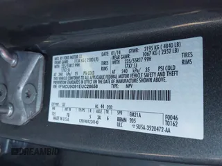 2014 Ford Escape SE с VIN 1FMCU9G91EUC28658, выставлен на аукционе IAAI как лот 41738638 с пробегом 84 441 миль миль и . История ставок и продаж доступна на DreamBid. Изображение 9.