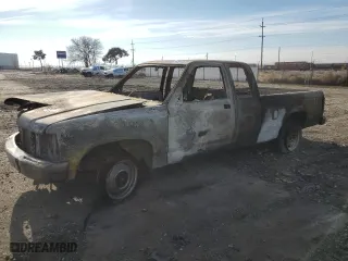 1993 Dodge Dakota with VIN 1B7FL23X8PS195883, listed as a Copart auction lot 42443235 with 0 mi miles and Salvage Title. Bid and sale history available at carsss.com. Image 1.