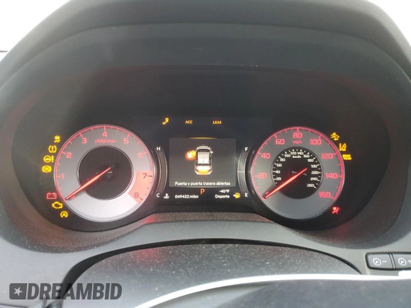 2021 Acura RDX w/A-Spec Package with VIN 5J8TC2H63ML042502, listed as a Copart auction lot 46629475 with 49,432 mi miles and Salvage Title. Bid and sale history available at carsss.com. Image 9.