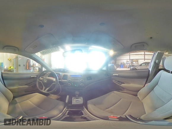 2011 Honda Civic LX with VIN 19XFA1F54BE007608, listed as a Copart auction lot 53515145 with 48,194 mi miles and Salvage Title. Bid and sale history available at DreamBid. Image 13.