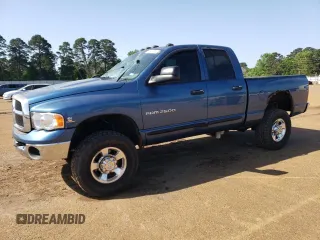 2005 Dodge 2500 SLT with VIN 3D7KS28C05G746616, listed as a Copart auction lot 52457745 with 217,792 mi miles and Salvage Title. Bid and sale history available at carsss.com. Image 1.