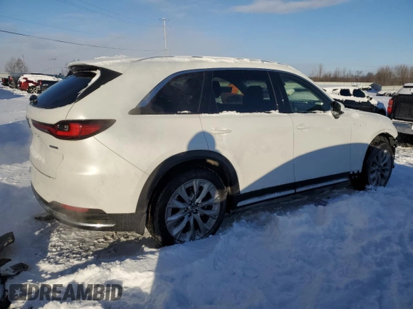 2024 Mazda CX-90 Premium z VIN JM3KKDHD5R1176008, wystawiony jako Copart lot #45576975 z przebiegiem 6 211 mil mil oraz Szkoda całkowita • Salvage title. Historia ofert i sprzedaży dostępna na DreamBid. Obrazek 3.