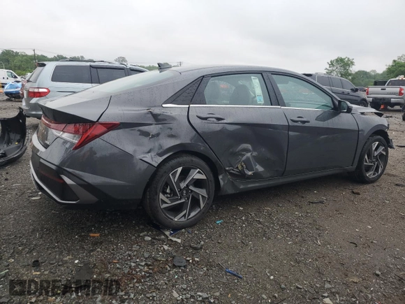 2024 Hyundai Elantra Limited z VIN KMHLP4DG7RU830399, wystawiony jako Copart lot #56535255 z przebiegiem 524 mil mil oraz Szkoda całkowita • Salvage title. Historia ofert i sprzedaży dostępna na DreamBid. Obrazek 3.
