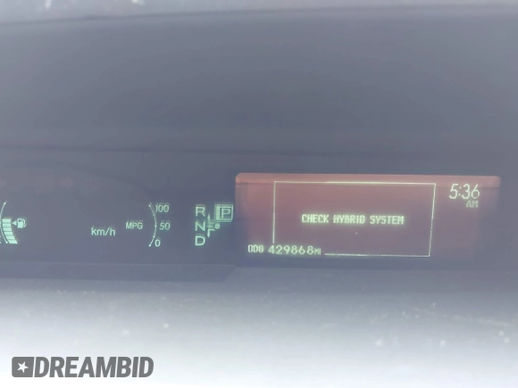 2010 Toyota Prius II with VIN JTDKN3DU7A0054180, listed as a IAAI auction lot 42174990 with 429,868 mi miles. Bid and sale history available at carsss.com. Image 7.