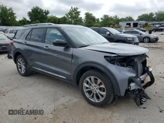 2023 Ford Explorer Limited with VIN 1FMSK7FH9PGB18800, listed as a Copart auction lot 65338255 with Not provided miles and Non repairable. Bid and sale history available at DreamBid. Image 4.