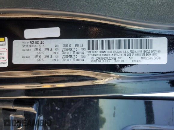 2016 Jeep Wrangler Unlimited Rubicon with VIN 1C4HJWFG3GL155092, listed as a Copart auction lot 62410365 with 82,231 mi miles and Salvage title. Bid and sale history available at DreamBid. Image 14.