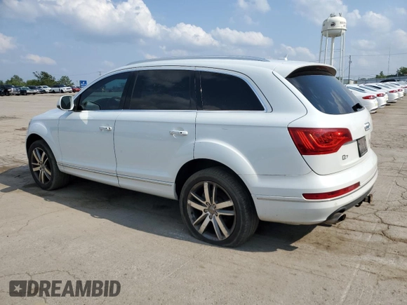 2014 Audi Q7 Premium Plus with VIN WA1LMAFE0ED013013, listed as a Copart auction lot 60080435 with 134,960 mi miles and Clean title. Bid and sale history available at DreamBid. Image 2.