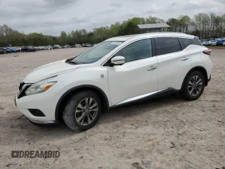 2016 Nissan Murano S with VIN 5N1AZ2MH5GN120150, listed as a Copart auction lot 51844055 with 80,751 mi miles and Salvage Title. Bid and sale history available at carsss.com. Image 1.