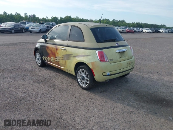 2012 FIAT 500 Pop z VIN 3C3CFFAR7CT114598, wystawiony jako IAAI lot #42374382 z przebiegiem 91 585 mil mil oraz . Historia ofert i sprzedaży dostępna na DreamBid. Obrazek 3.