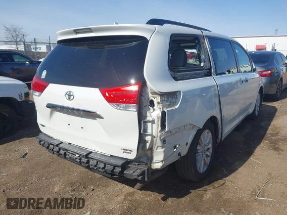 2011 Toyota Sienna XLE with VIN 5TDDK3DC4BS013416, listed as a IAAI auction lot 41933299 with 170,479 mi miles and . Bid and sale history available at DreamBid. Image 4.