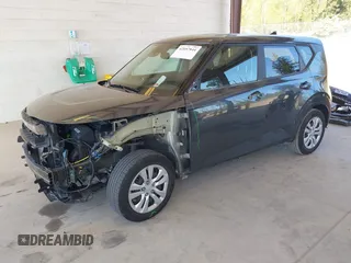 2023 Kia Soul LX with VIN KNDJ23AU6P7198389, listed as a IAAI auction lot 42057844 with 34,586 mi miles. Bid and sale history available at carsss.com. Image 2.