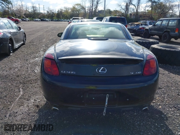 2002 Lexus SC with VIN JTHFN48Y220015436, listed as a IAAI auction lot 42142448 with Not Provided miles. Bid and sale history available at carsss.com. Image 15.