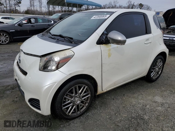 2012 Scion iQ with VIN JTNJJXB0XCJ011508, listed as a Copart auction lot 42368065 with 161,965 mi miles and Salvage title. Bid and sale history available at DreamBid. Image 1.