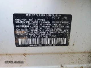 2022 Subaru Forester Limited with VIN JF2SKANC2NH410191, listed as a Copart auction lot 50654595 with 30,771 mi miles and Non Repairable. Bid and sale history available at carsss.com. Image 14.