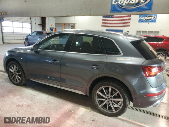 2021 Audi SQ5 Premium Plus with VIN WA1A4AFYXM2088832, listed as a Copart auction lot 79975924 with 3,984 mi miles and Salvage Title. Bid and sale history available at carsss.com. Image 2.