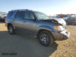 2004 Toyota Sequoia Limited with VIN 5TDZT38A34S237677, listed as a Copart auction lot 46735785 with 206,020 mi miles and Salvage Title. Bid and sale history available at carsss.com. Image 4.