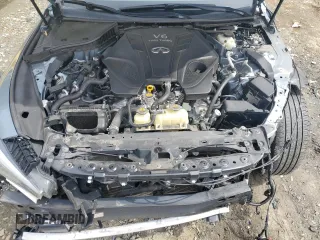 2019 Infiniti Q50 Luxe with VIN JN1EV7AR9KM553774, listed as a Copart auction lot 51593855 with 62,446 mi miles and Salvage title. Bid and sale history available at DreamBid. Image 11.