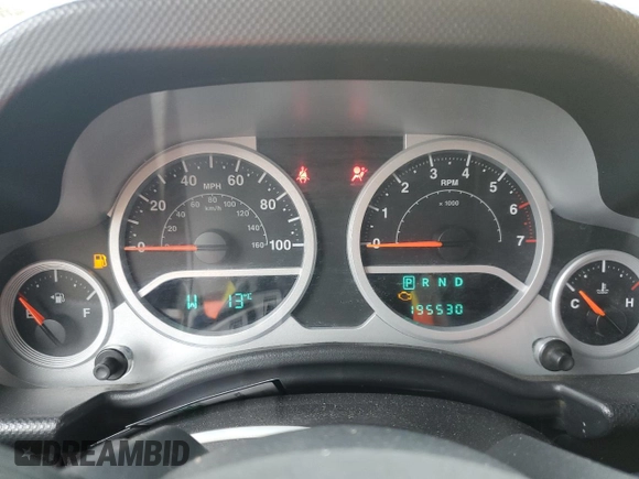 2009 Jeep Wrangler Unlimited Rubicon with VIN 1J8GA69109L761089, listed as a Copart auction lot 57975985 with 195,530 mi miles and Salvage title. Bid and sale history available at DreamBid. Image 9.