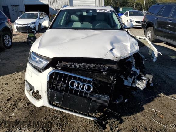 2015 Audi Q3 Premium Plus with VIN WA1BFCFS7FR014199, listed as a Copart auction lot 81987154 with 62,071 mi miles and Salvage title. Bid and sale history available at DreamBid. Image 5.