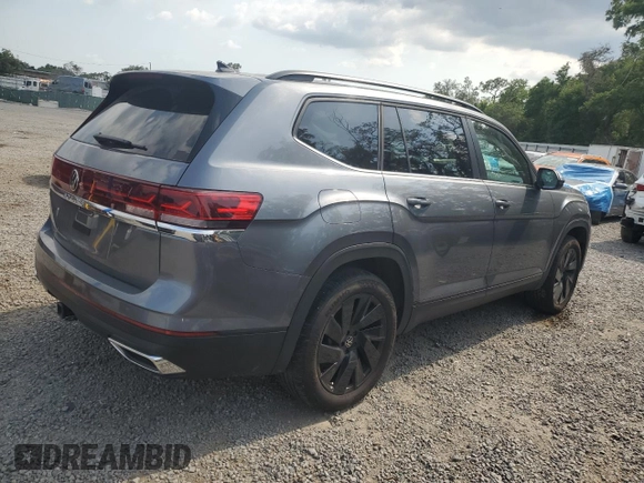 2024 Volkswagen Atlas SE z VIN 1V2JR2CA5RC597456, wystawiony jako Copart lot #57634905 z przebiegiem 8 994 mil mil oraz Szkoda całkowita • Salvage title. Historia ofert i sprzedaży dostępna na DreamBid. Obrazek 3.