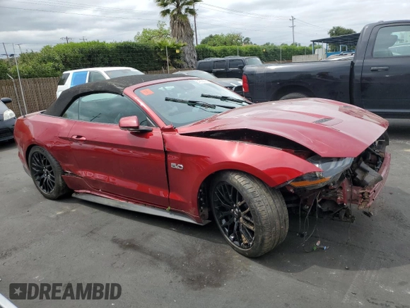 2019 Ford Mustang GT Premium with VIN 1FATP8FF4K5193350, listed as a Copart auction lot 54362005 with 34,431 mi miles and Salvage title. Bid and sale history available at DreamBid. Image 4.