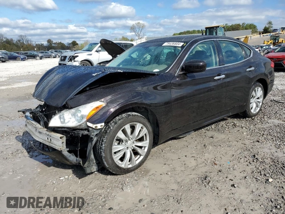 2013 Infiniti M37 with VIN JN1BY1AR8DM600853, listed as a Copart auction lot 79436804 with 162,644 mi miles and Salvage Title. Bid and sale history available at carsss.com. Image 1.