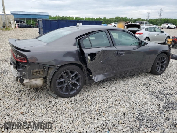 2019 Dodge Charger SXT with VIN 2C3CDXBGXKH734703, listed as a Copart auction lot 54206805 with 61,810 mi miles and Salvage Title. Bid and sale history available at DreamBid. Image 3.