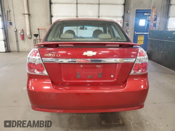 2008 Chevrolet Aveo LT с VIN KL1TG56618B001277, выставлен на аукционе Copart как лот 56478045 с пробегом 128 574 миль миль и Чистый • Clean title. История ставок и продаж доступна на DreamBid. Изображение 6.