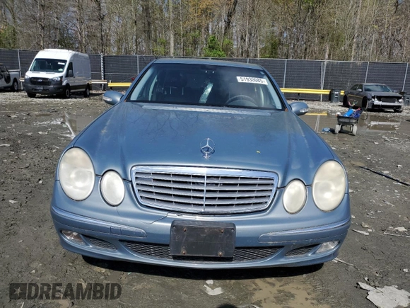 2005 Mercedes-Benz E 320 with VIN WDBUF82J55X168993, listed as a Copart auction lot 51930085 with 280,771 mi miles and Clean Title. Bid and sale history available at DreamBid. Image 5.