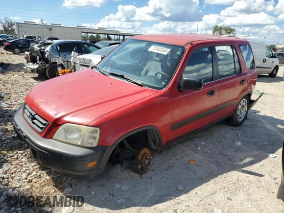 1998 Honda CR-V LX with VIN JHLRD2841WC013087, listed as a Copart auction lot 72480264 with 181,577 mi miles and Salvage Title. Bid and sale history available at carsss.com. Image 1.