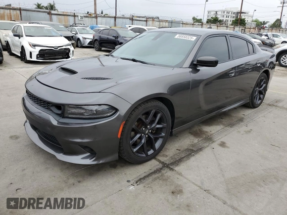 2020 Dodge Charger R/T z VIN 2C3CDXCTXLH183542, wystawiony jako Copart lot #58858325 z przebiegiem 52 999 mil mil oraz Szkoda całkowita • Salvage title. Historia ofert i sprzedaży dostępna na DreamBid. Obrazek 1.