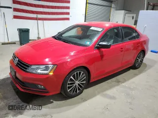 2016 Volkswagen Jetta Sport with VIN 3VWB17AJ4GM239710, listed as a Copart auction lot 57070525 with 107,576 mi miles and Salvage title. Bid and sale history available at DreamBid. Image 1.