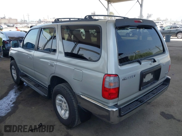 1999 Toyota 4Runner SR5 with VIN JT3GN86R5X0120573, listed as a IAAI auction lot 42450908 with 161,227 mi miles and . Bid and sale history available at DreamBid. Image 3.