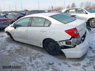 2012 Honda Civic Sdn LX with VIN 2HGFB2F57CH563745, listed as a IAAI auction lot 41387872 with 85,057 mi miles. Bid and sale history available at carsss.com. Image 15.