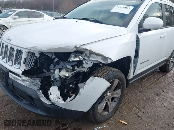 2017 Jeep Compass High Altitude with VIN 1C4NJDEB2HD110539, listed as a IAAI auction lot 41118827 with 94,663 mi miles and . Bid and sale history available at carsss.com. Image 6.