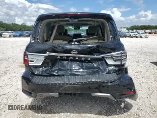 2021 Nissan Armada Platinum with VIN JN8AY2DA5M9374038, listed as a Copart auction lot 59656864 with 52,340 mi miles and Clean Title. Bid and sale history available at carsss.com. Image 6.