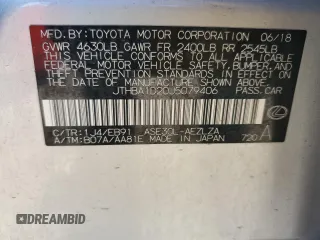 2018 Lexus IS 300 with VIN JTHBA1D20J5079406, listed as a Copart auction lot 56816925 with 123,710 mi miles and Salvage title. Bid and sale history available at DreamBid. Image 12.