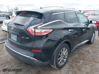 2015 Nissan Murano Platinum with VIN 5N1AZ2MH5FN283203, listed as a IAAI auction lot 41225388 with 1 mi miles. Bid and sale history available at carsss.com. Image 4.