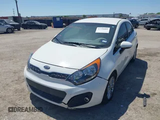 2013 Kia Rio SX with VIN KNADN5A30D6097807, listed as a IAAI auction lot 41958802 with 23,944 mi miles. Bid and sale history available at carsss.com. Image 2.