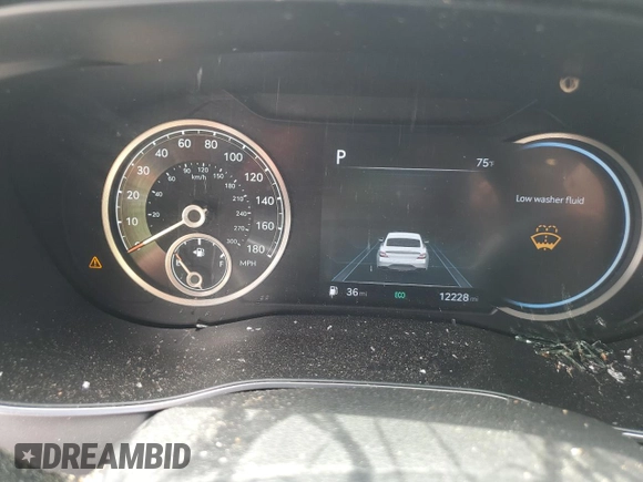 2023 Genesis G70 2.0T with VIN KMTG34TA4PU132474, listed as a Copart auction lot 54640224 with 12,228 mi miles and Non Repairable. Bid and sale history available at DreamBid. Image 9.