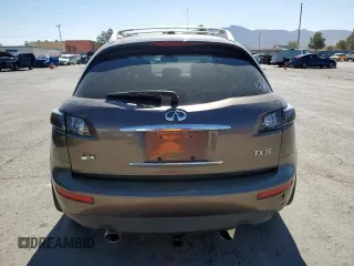 2008 Infiniti FX z VIN JNRAS08W38X203278, wystawiony jako Copart lot #57710405 z przebiegiem 168 007 mil mil oraz Szkoda całkowita • Salvage title. Historia ofert i sprzedaży dostępna na DreamBid. Obrazek 6.
