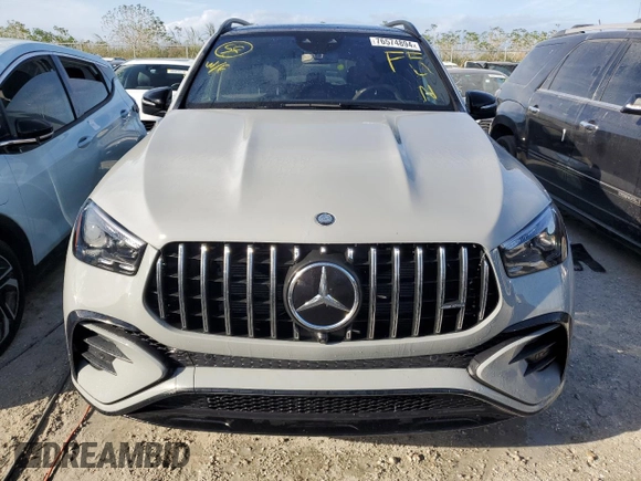 2024 Mercedes-Benz GLE 53 AMG with VIN 4JGFB6BBXRB105065, listed as a Copart auction lot 76574894 with Not provided miles and Non repairable. Bid and sale history available at DreamBid. Image 5.