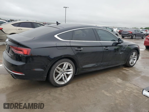 2019 Audi A5 Sportback Premium with VIN WAUANCF5XKA063501, listed as a Copart auction lot 52100095 with 159,763 mi miles and Clean title. Bid and sale history available at DreamBid. Image 3.
