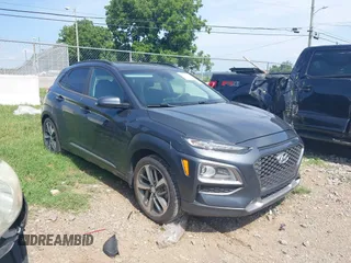 2019 Hyundai Kona Limited with VIN KM8K33A51KU384244, listed as a IAAI auction lot 42779449 with 61,195 mi miles and . Bid and sale history available at DreamBid. Image 13.