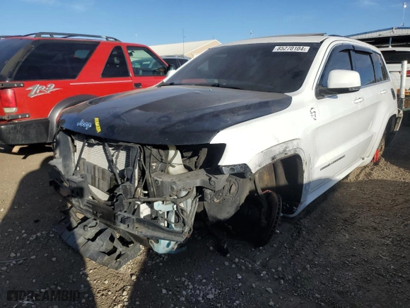 2015 Jeep Grand Cherokee SRT with VIN 1C4RJFDJ8FC687469, listed as a Copart auction lot 85270104 with 0 mi miles and Salvage Title. Bid and sale history available at carsss.com. Image 1.
